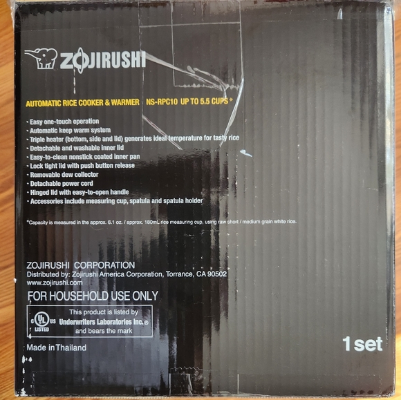 Zojirushi NS-RPC10 Rice Cooker & Warmer - 5.5-Cup - Metallic Gray - Open Box - Picture 4 of 16